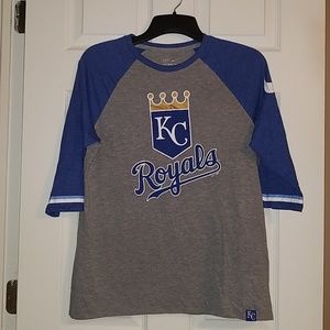 KC Royals 3/4 sleeve tee